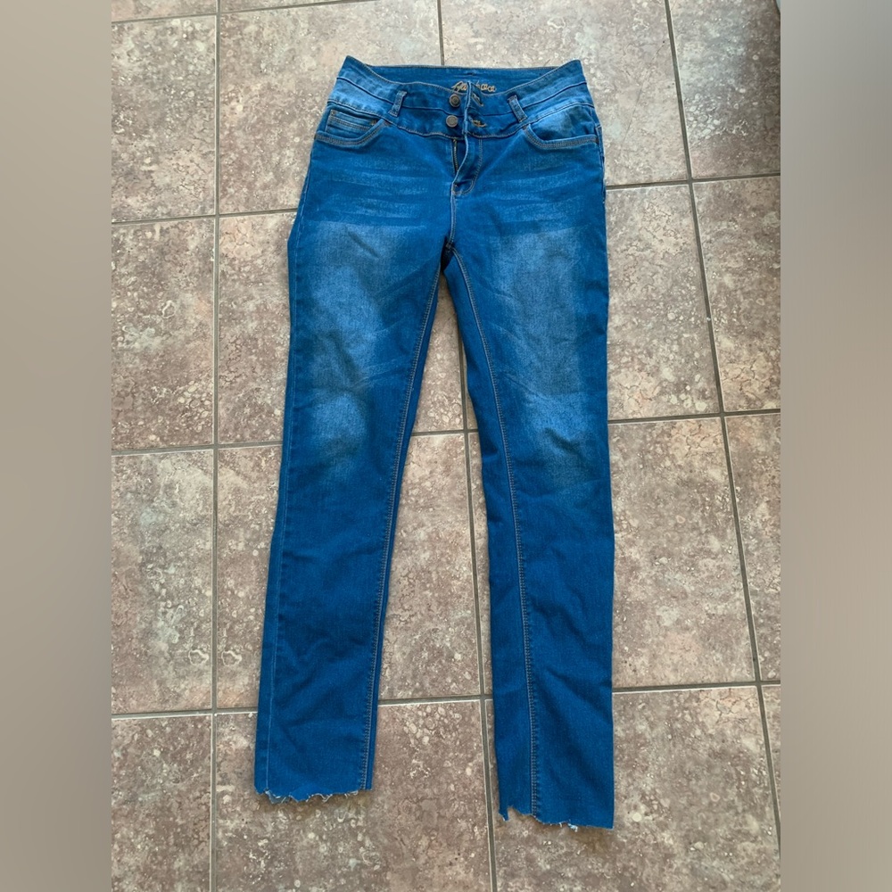 Women blue Bamboo jeans in size 11/12